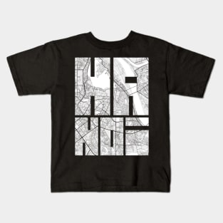 Hanoi, Vietnam City Map Typography - Light Kids T-Shirt